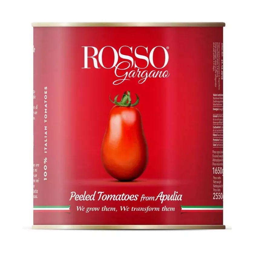 Tomates entier pele 2,55kg Rosso Gargano