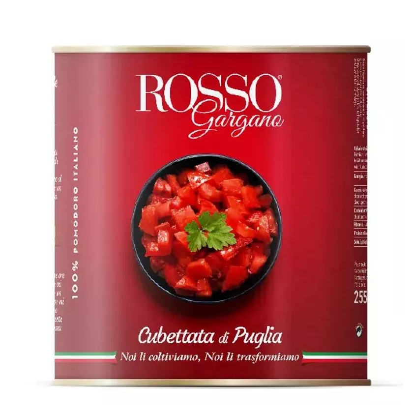 Pulpe de tomates aux cubes 2,5kg Rosso Gargano