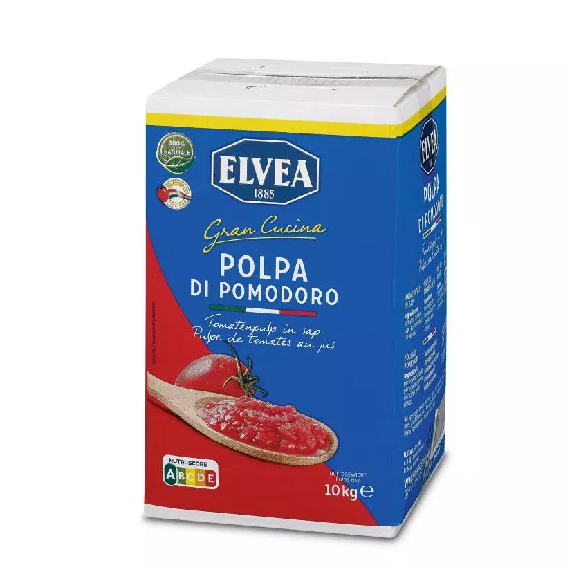 Pulpe de tomates 10kg BIB Elvea Gran Cuci