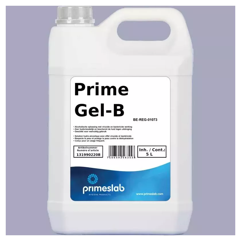 Gel hydroalcoolique mains Prime Gel-B PrimesLab 5L