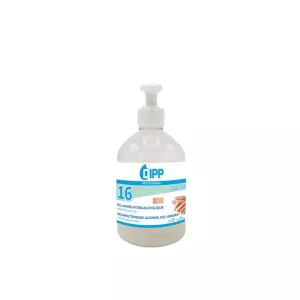 Gel mains desinfectant alcool 16 Dipp HY1066 Alcogel pompe 500ml