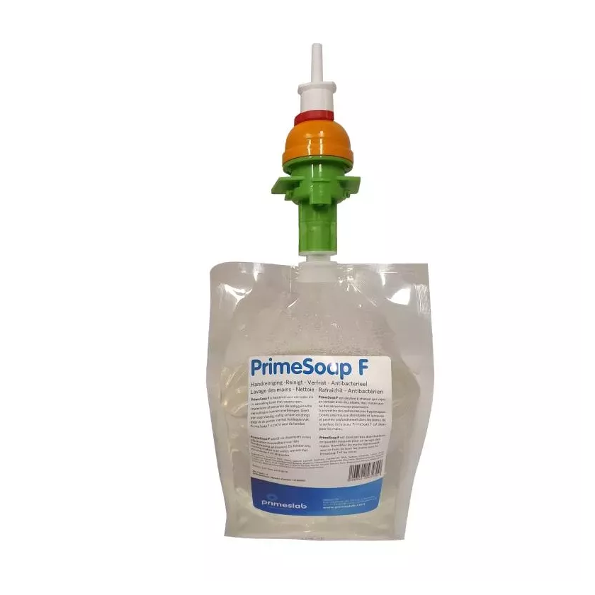 Savon mains antibacterien Prime Soap foam PrimesLab 6x1L Refill sachets