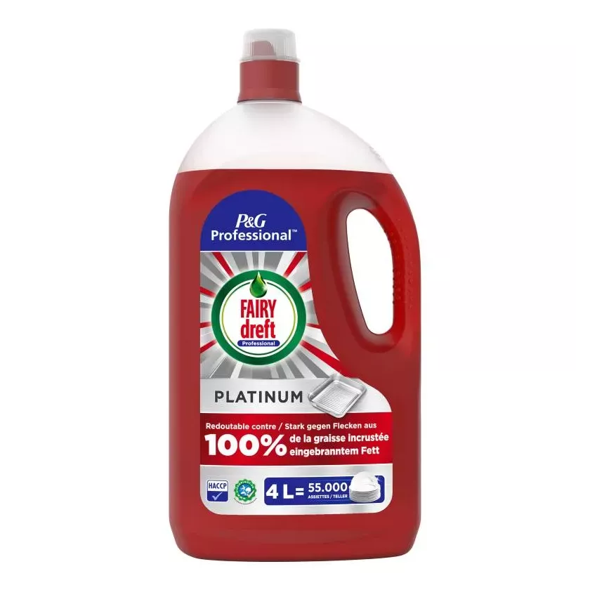 Dreft liquide Professional Platinum 4L rouge