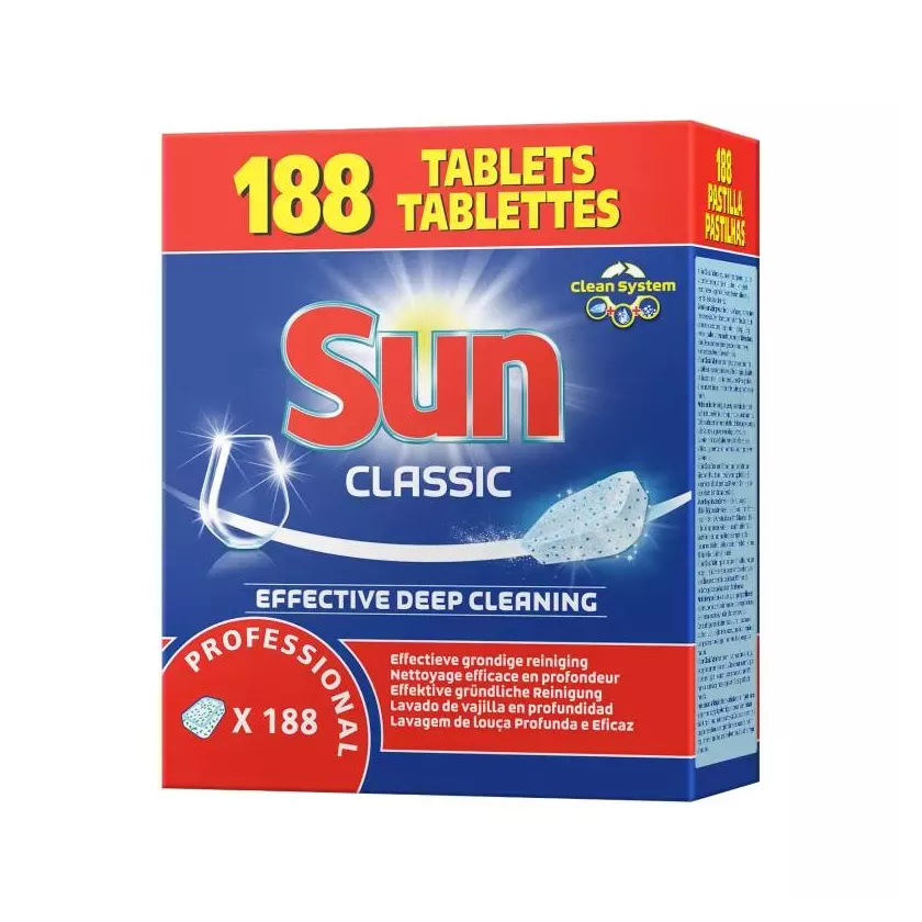 Sun tablettes lave-vaisselle Prof cycle court plus long 188 pieces