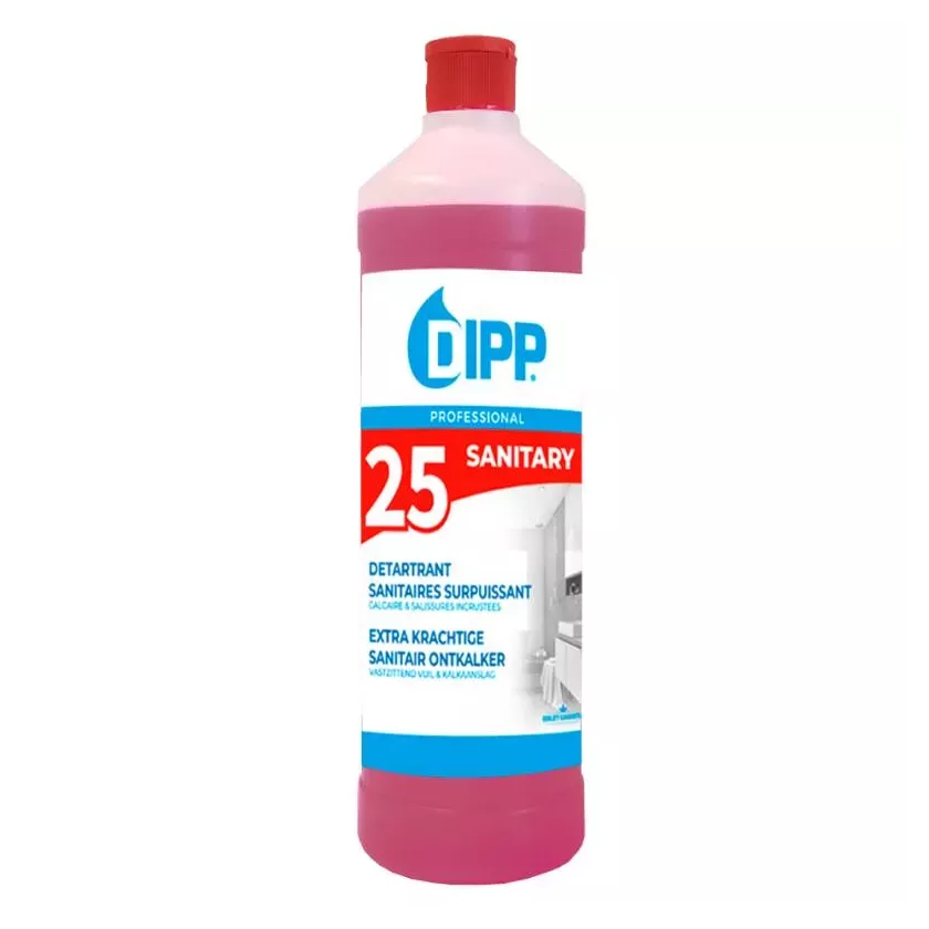 Nettoyant sanitaires et anticalcaire 25 DIPP surpuissant