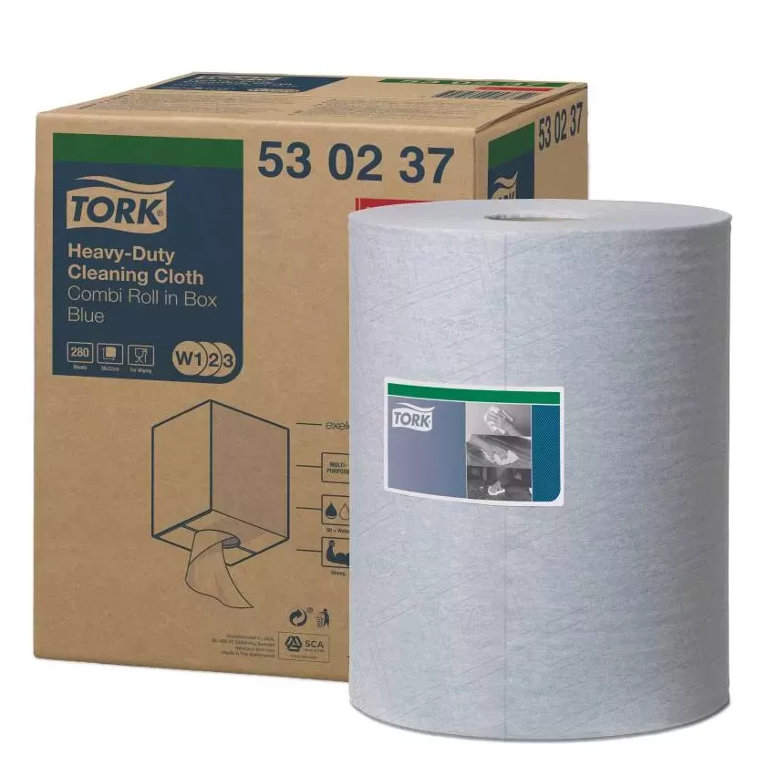 Tork cloth 530 combi blue pre W1 W2 W3-530237-PC