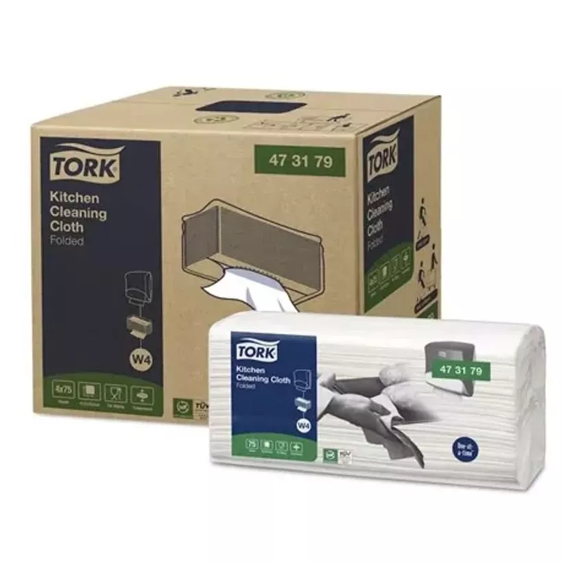 Tork kitchen clean cloth fold W4-473179
