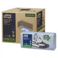 Tork cloth 530 fold blue pre W4-530279