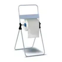 Distributeur de sol pour chiffon sur rouleau bleu
