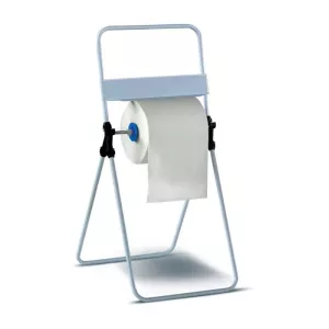 Distributeur de sol pour chiffon sur rouleau bleu