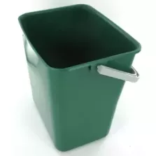 Seau hygiene 6L vert carre Pollet
