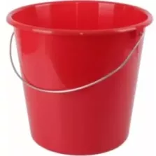 Seau plastique 10L rouge