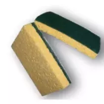 Eponge vegetale jaune-vert
