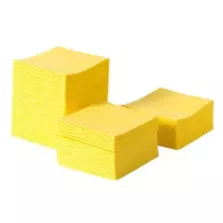 Lavette non-tissee jaune 110gr 1-4 plie 34x38cm