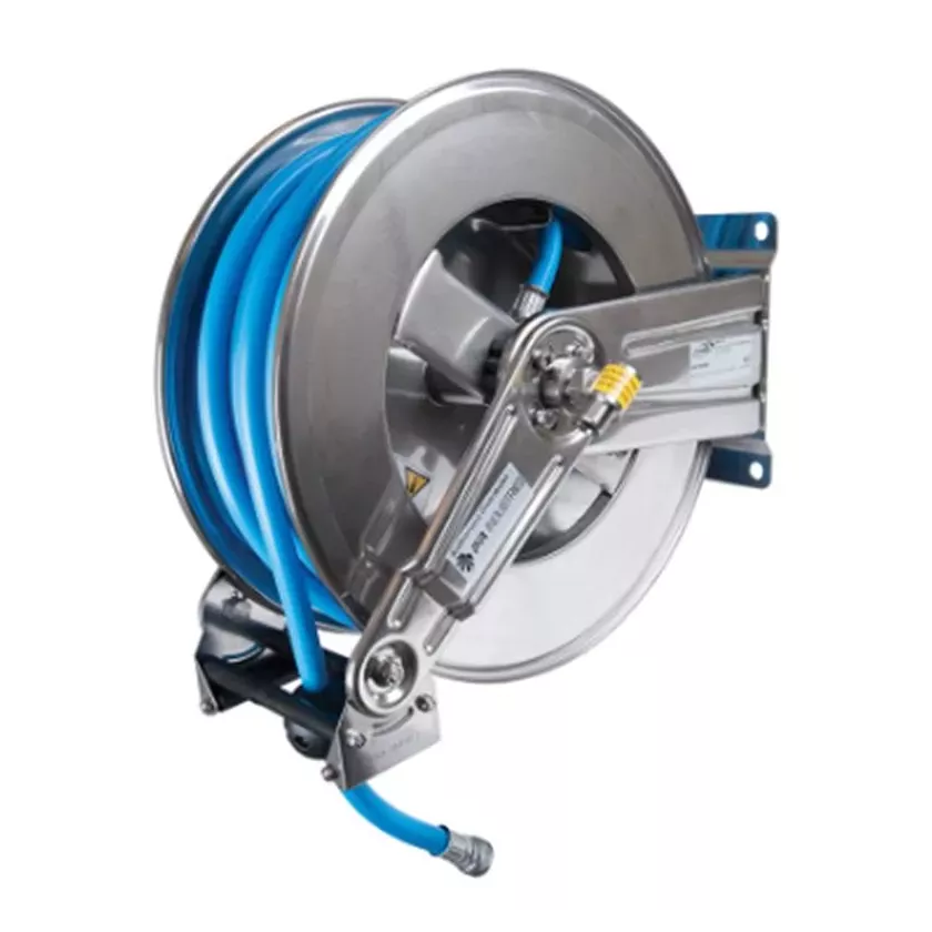 Enrouleur nettoyage avec tuyau 20 metres inox SF