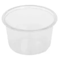 PLA ravier 500ml transparent diametre 121x73mm