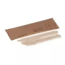 Pochette fourchette couteau et serviette bois
