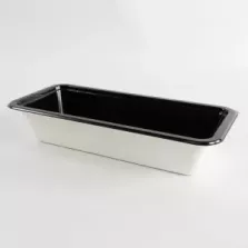 Barquette papier/PET noire 227x105x45mm
