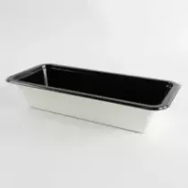 Barquette papier/PET noire 227x105x45mm