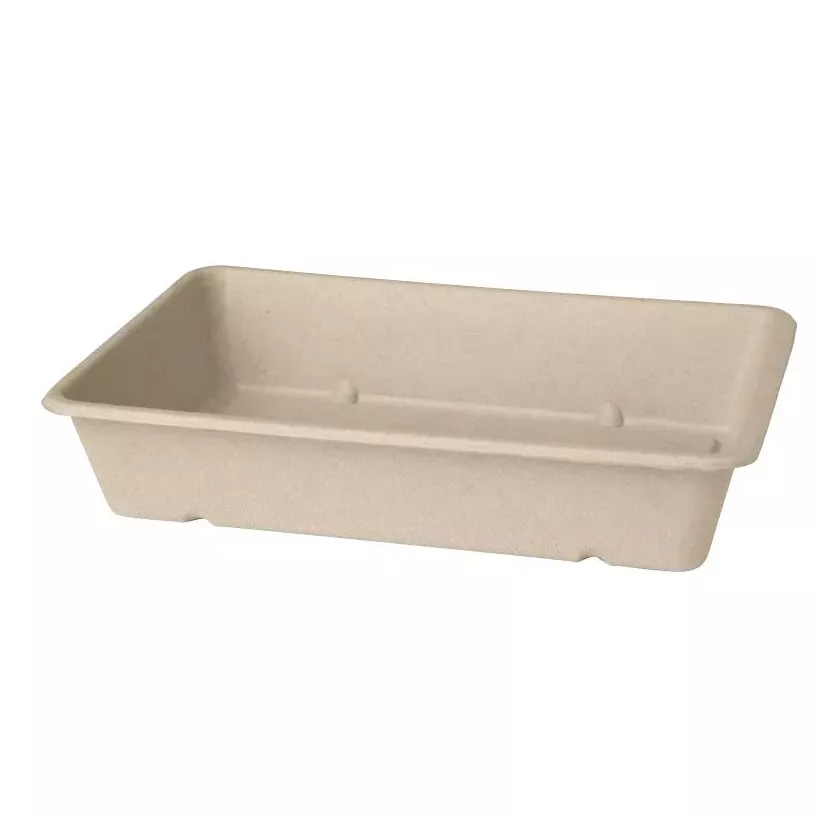 Ravier bagasse brun 1200ml 230x155x46mm Duni 177010