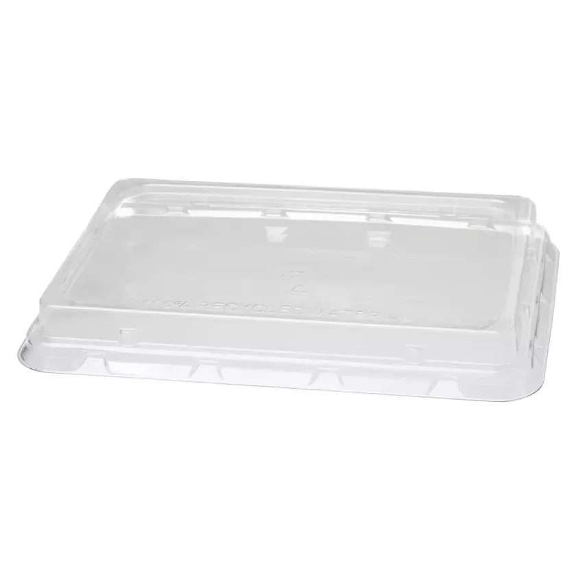 RPET couvercle ravier bagasse 1200ml 239x165x28mm Duni 188063