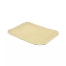Barquette carton impression bois 155x105x12mm claire