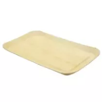 Barquette carton impression bois 185x105x12mm claire