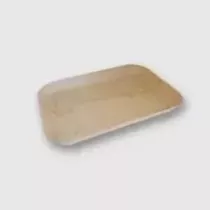 Barquette carton impression bois 190x140x19mm claire