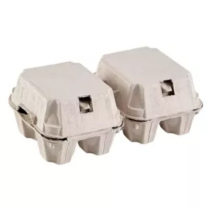 Boite a oeufs 4pcs non imprimee grise