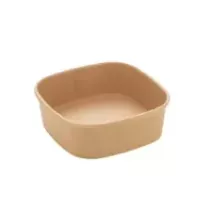 Bol carre carton/PE 400ml 130x130x43mm