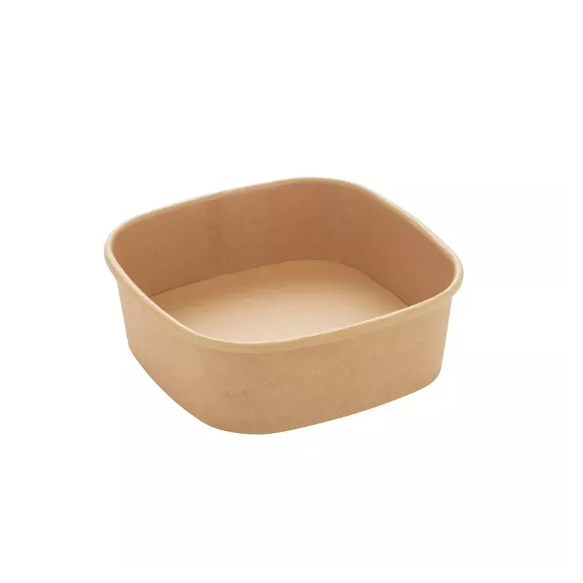 Bol carre carton/PE 400ml 130x130x43mm