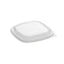 RPET couverc carton PE square bowl 130x130x18mm Sabert