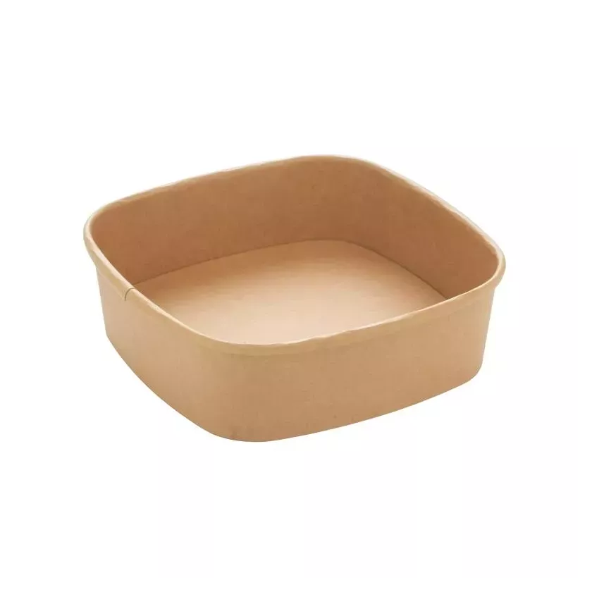 Bol carre carton/PE 900ml 170x170x50mm