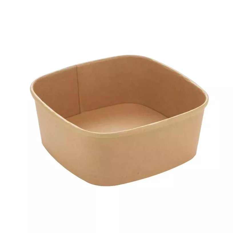 Bol carre carton/PE 1,2L 170x170x65mm