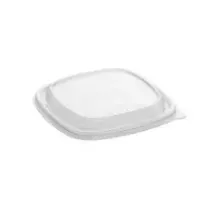 RPET couverc carton PE square bowl 170x170x19mm Sabert