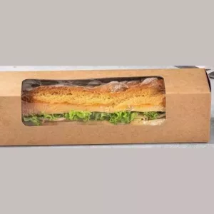 Boite sandwich avec fenetre 290x70x70mm