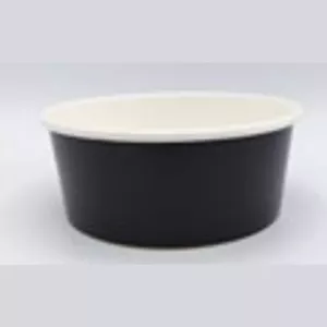 Bol carton/PE 750ml noir d148x60mm