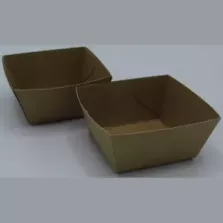 Ravier carton A2 brun 55x55x35mm ECO