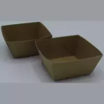 Ravier carton A2 brun 55x55x35mm ECO