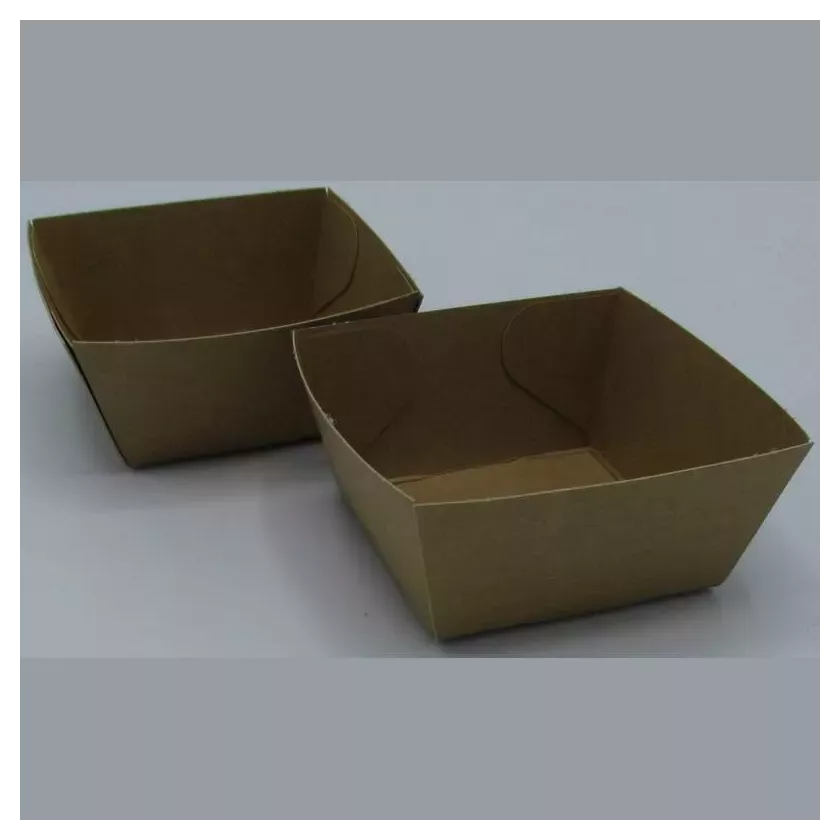 Ravier carton A2 brun 55x55x35mm ECO