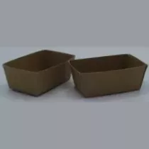 Ravier carton brun 90x55x40mm ECO