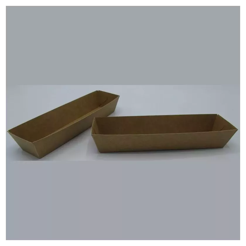 Ravier carton A16 brun 185x40x35mm ECO