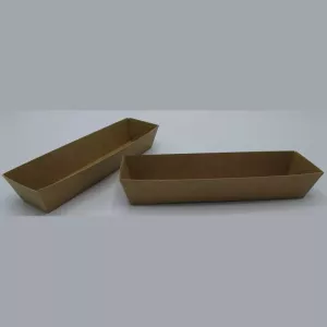 Ravier carton A16 brun 185x40x35mm ECO
