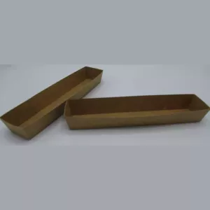 Ravier carton A16L brun 220x40x35mm ECO