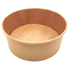 Bol carton/PE 900ml brun d184x50mm ECO