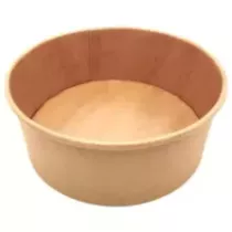 Bol carton/PE 900ml brun d184x50mm ECO