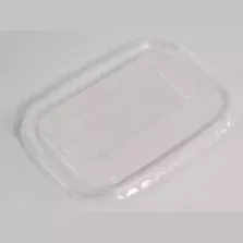 PP couvercle carton PE ravier transparent 500-750-1000ml rectangulaire