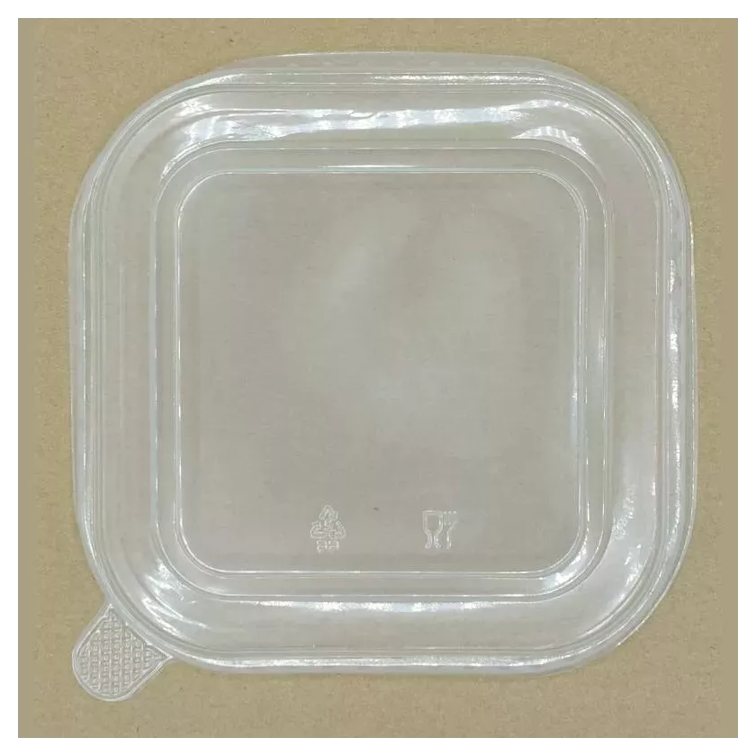 PP couvercle carton PE ravier transparent 750-1000-1200-1400ml carre