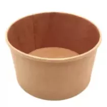 Gobelet carton/PE 360ml brun d99xh70mm