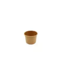 Gobelet carton/PE 60ml brun d56x38mm
